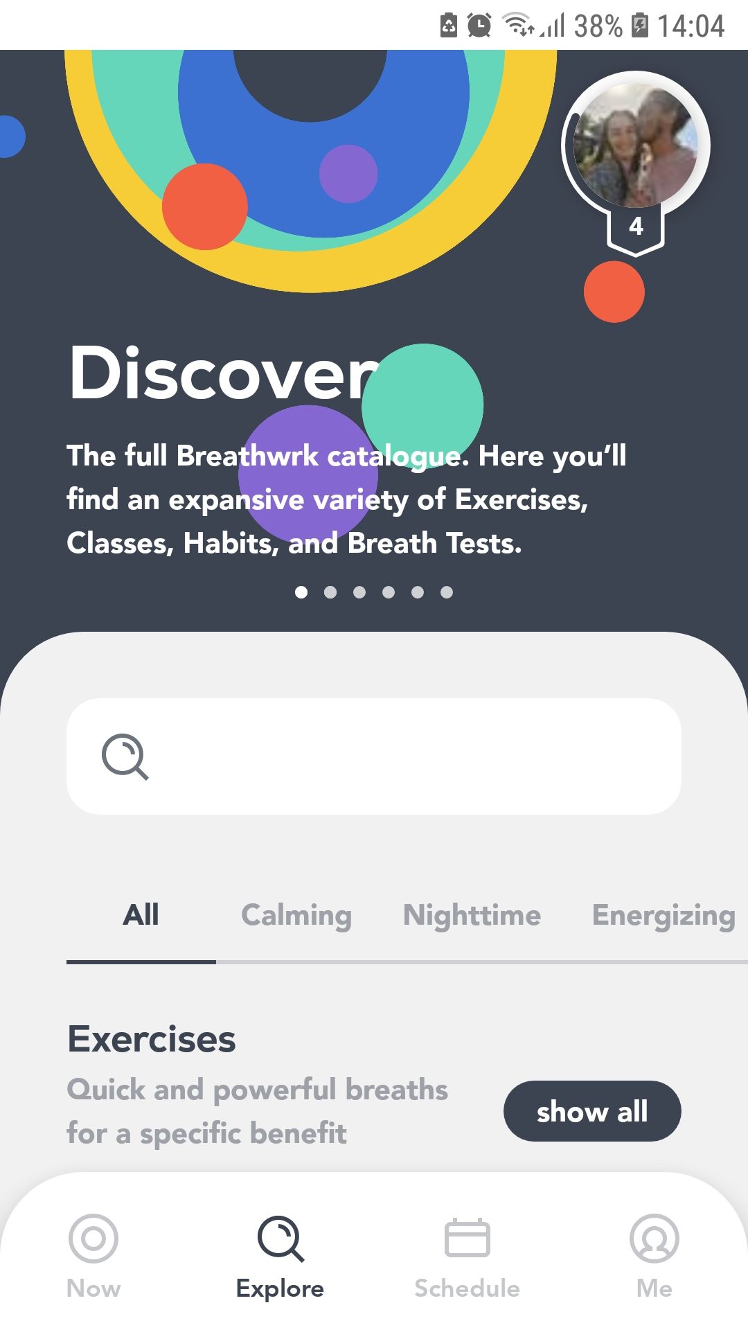 Breathwrk explore breathwork breathing exercises mobile app