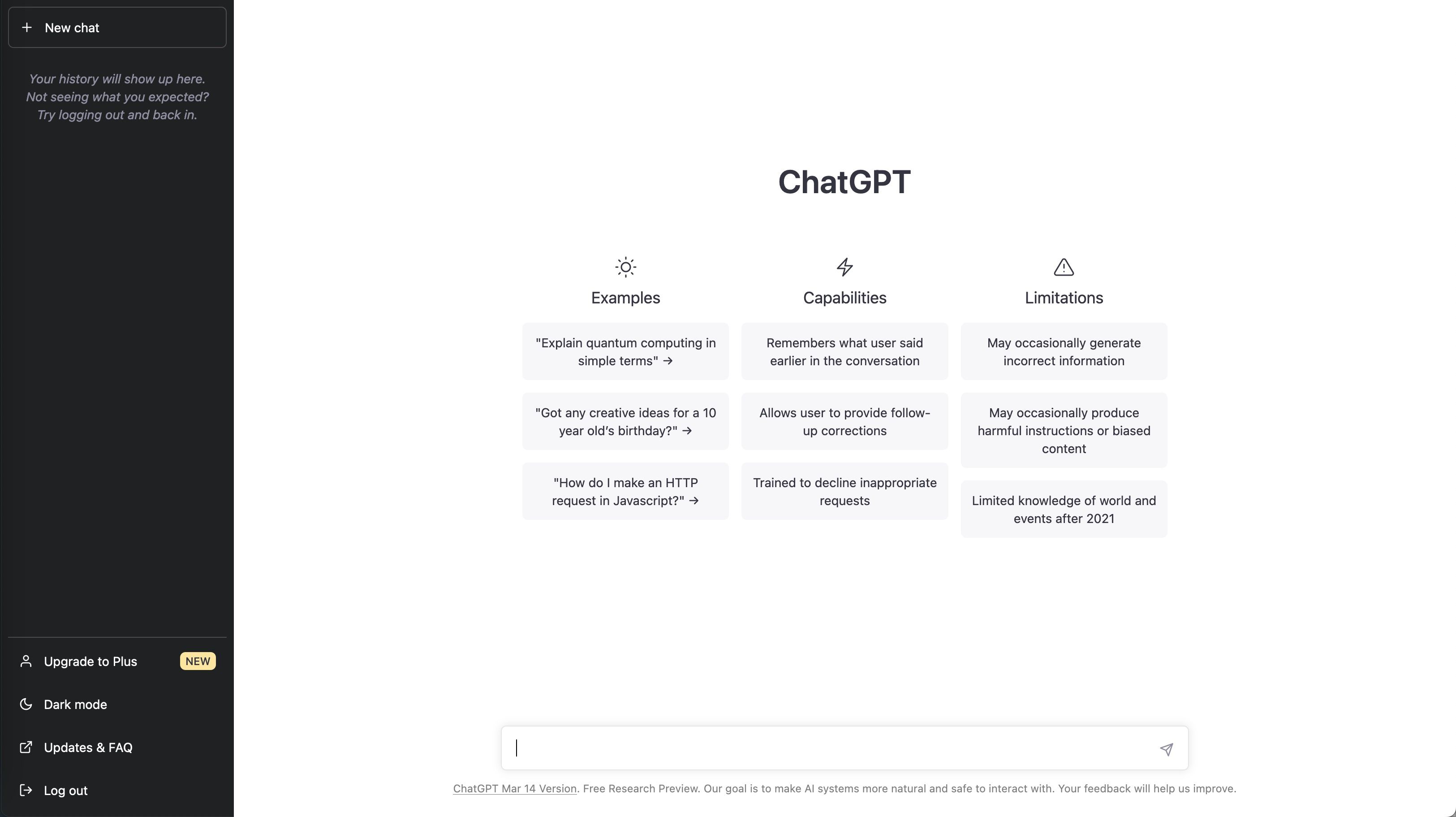 Screenshot of ChatGPT interface.