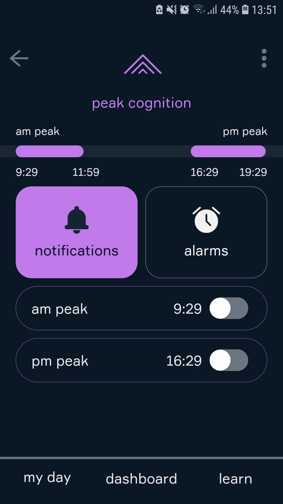 Circadian notifications circadian rhythm mobile app