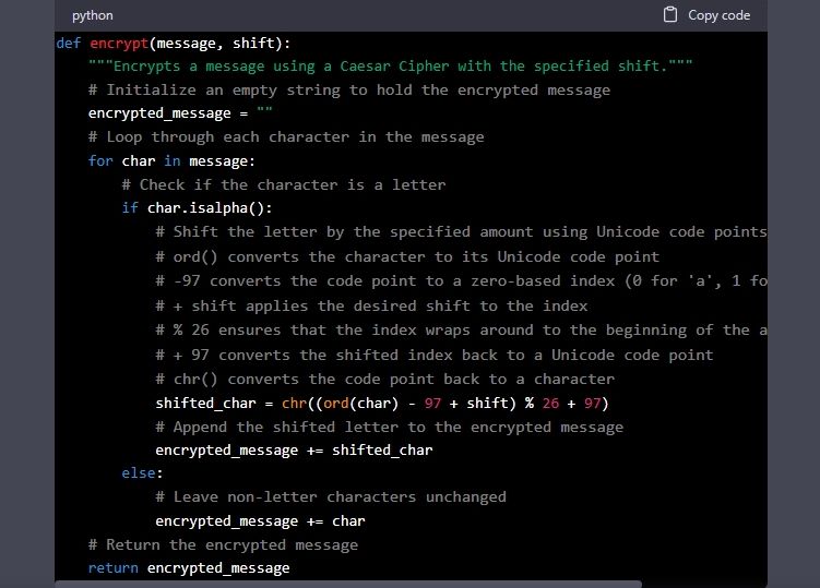 Code Commented by ChatGPT