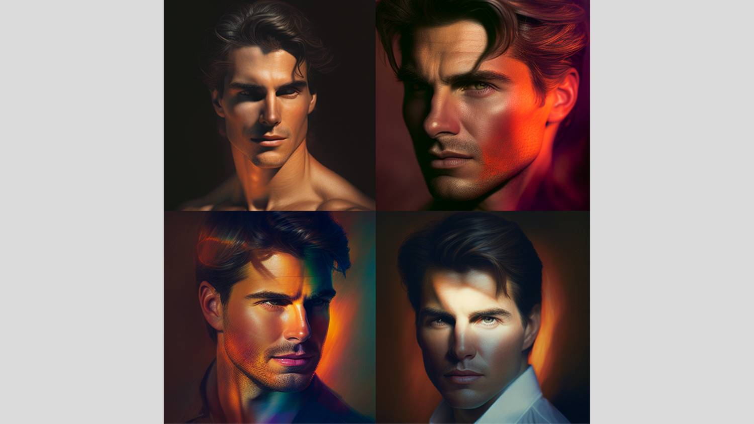 Tom Cruise Midjourney v4'ün renk istemi