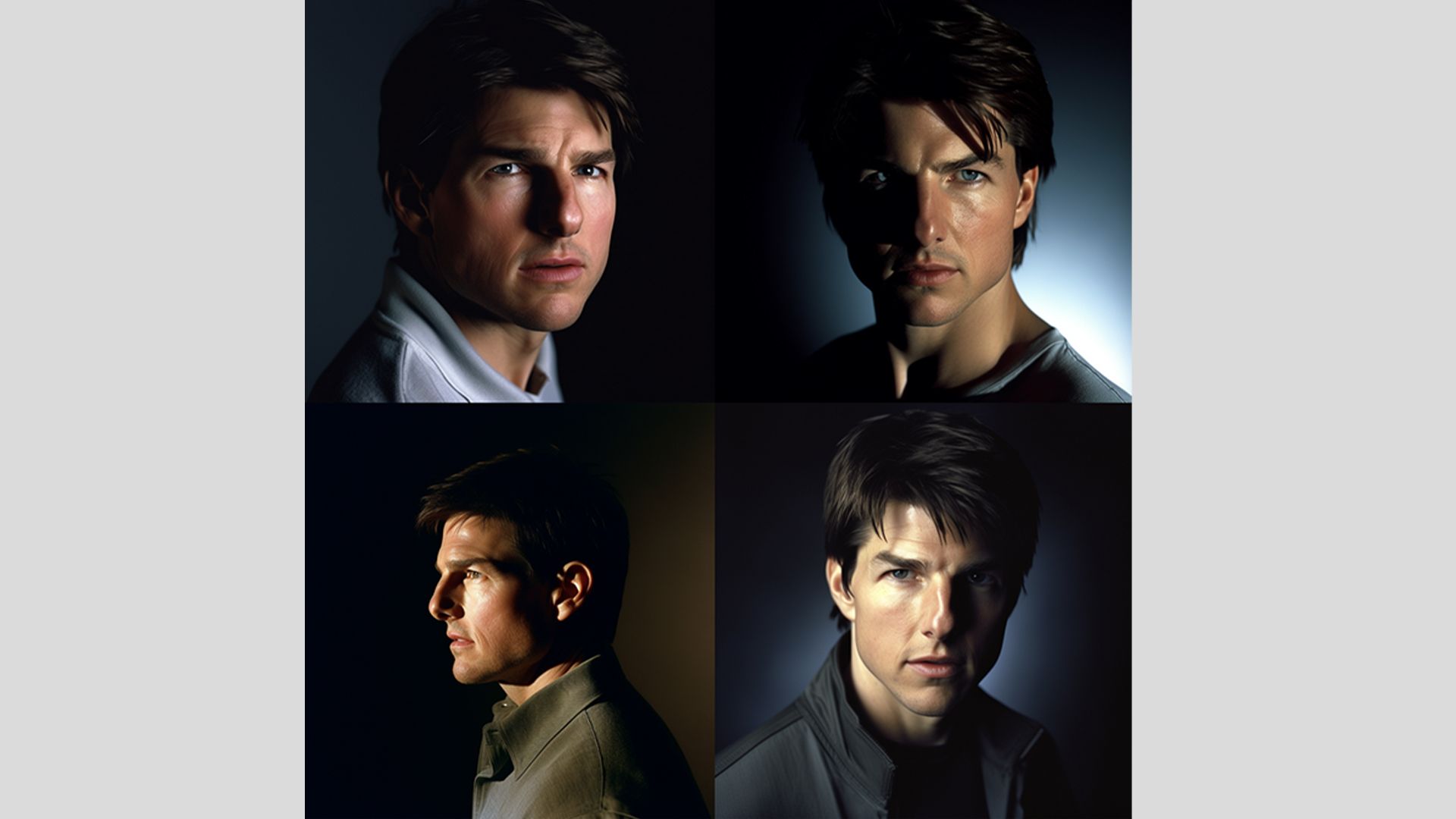 Color prompt of Tom Cruise Midjourney v5