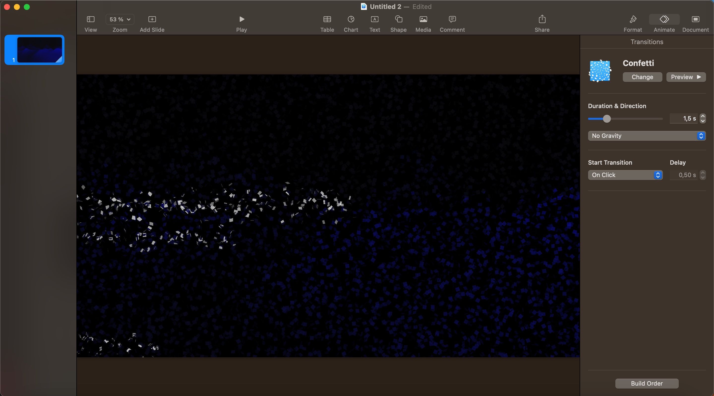 Confetti Effect Keynote Screenshot