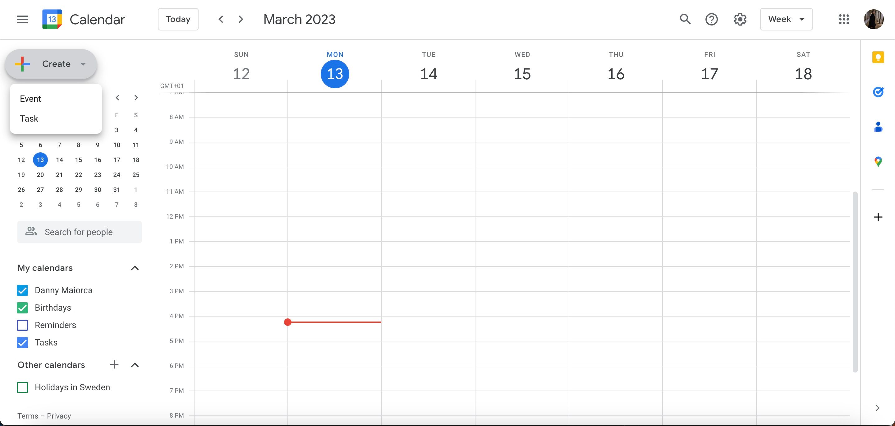 Buat Tangkapan Layar Web Tugas Acara Kalender Google
