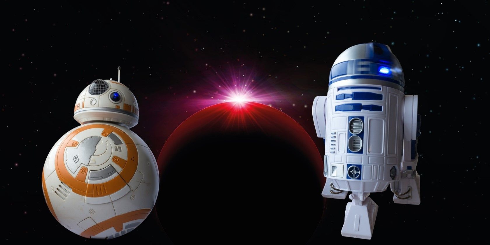 Star Wars droids BB-8 and R2-D2