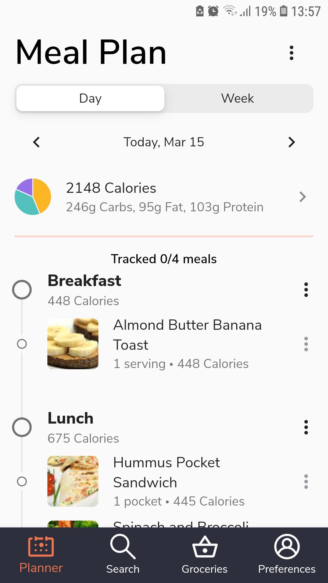 Eat this much meal plan mobile meal planner app