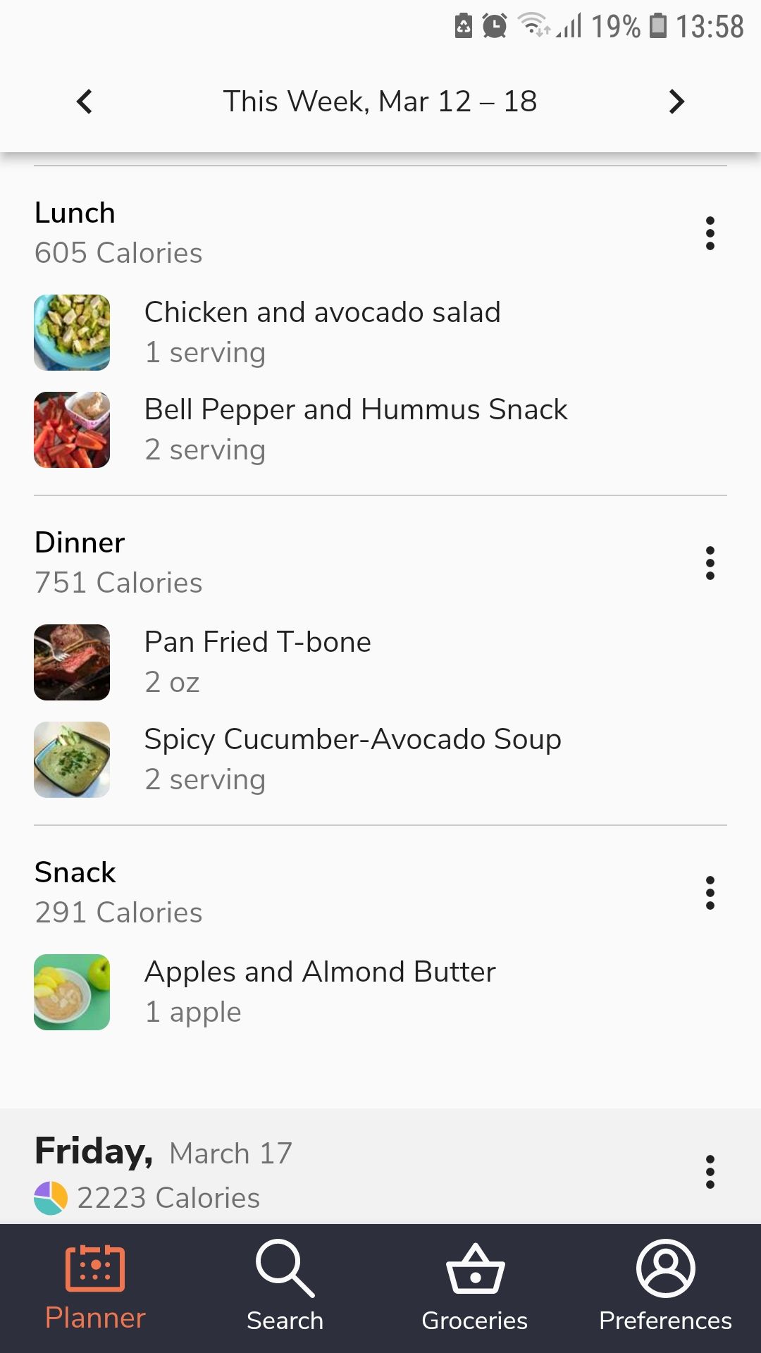 Eat this much planner mobile meal planner app