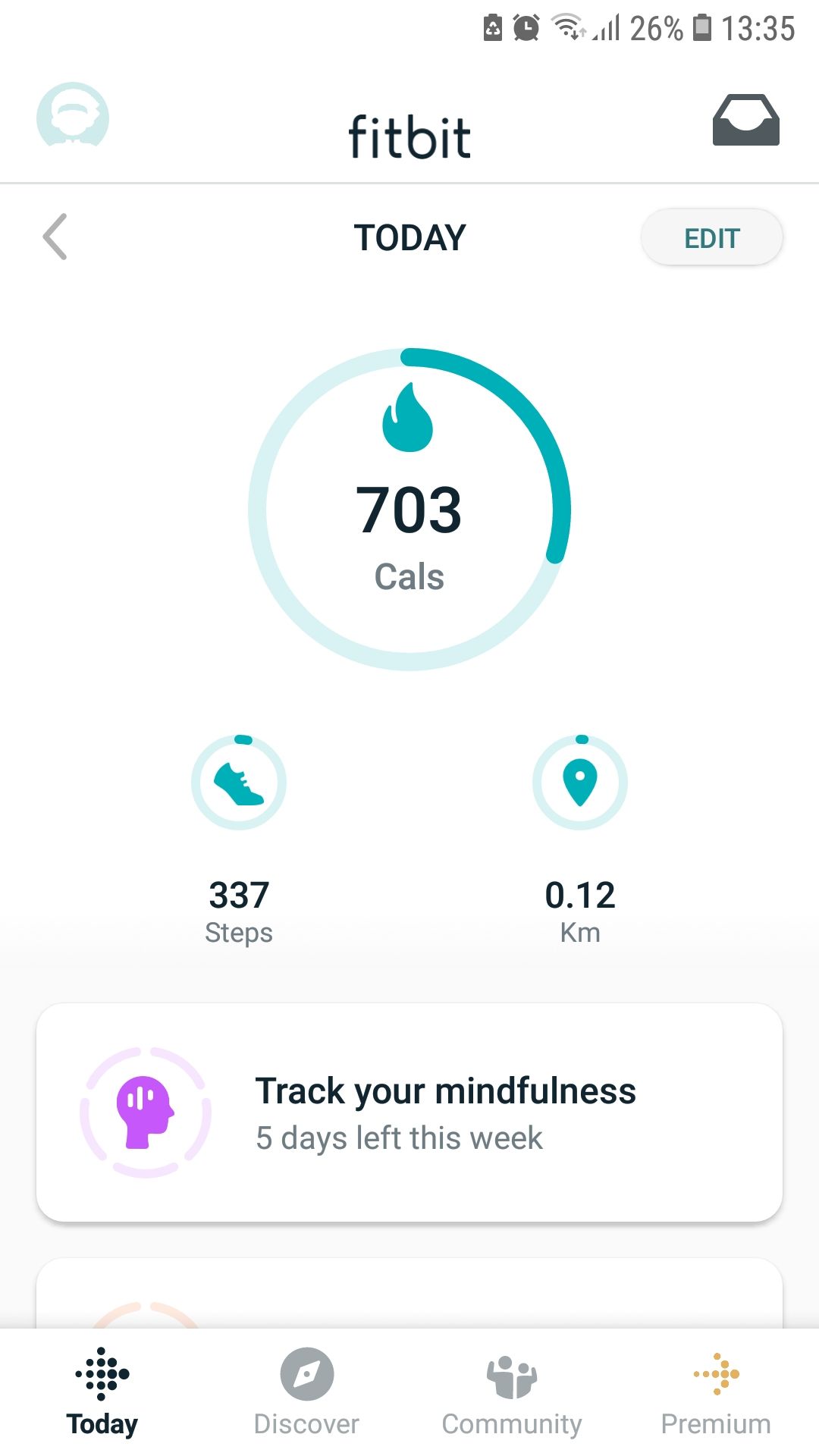 اپلیکیشن موبایل Fitbit Step Tracker