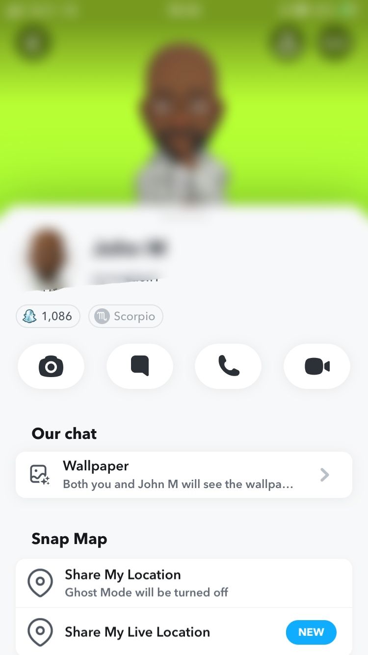 friend's snapchat profile