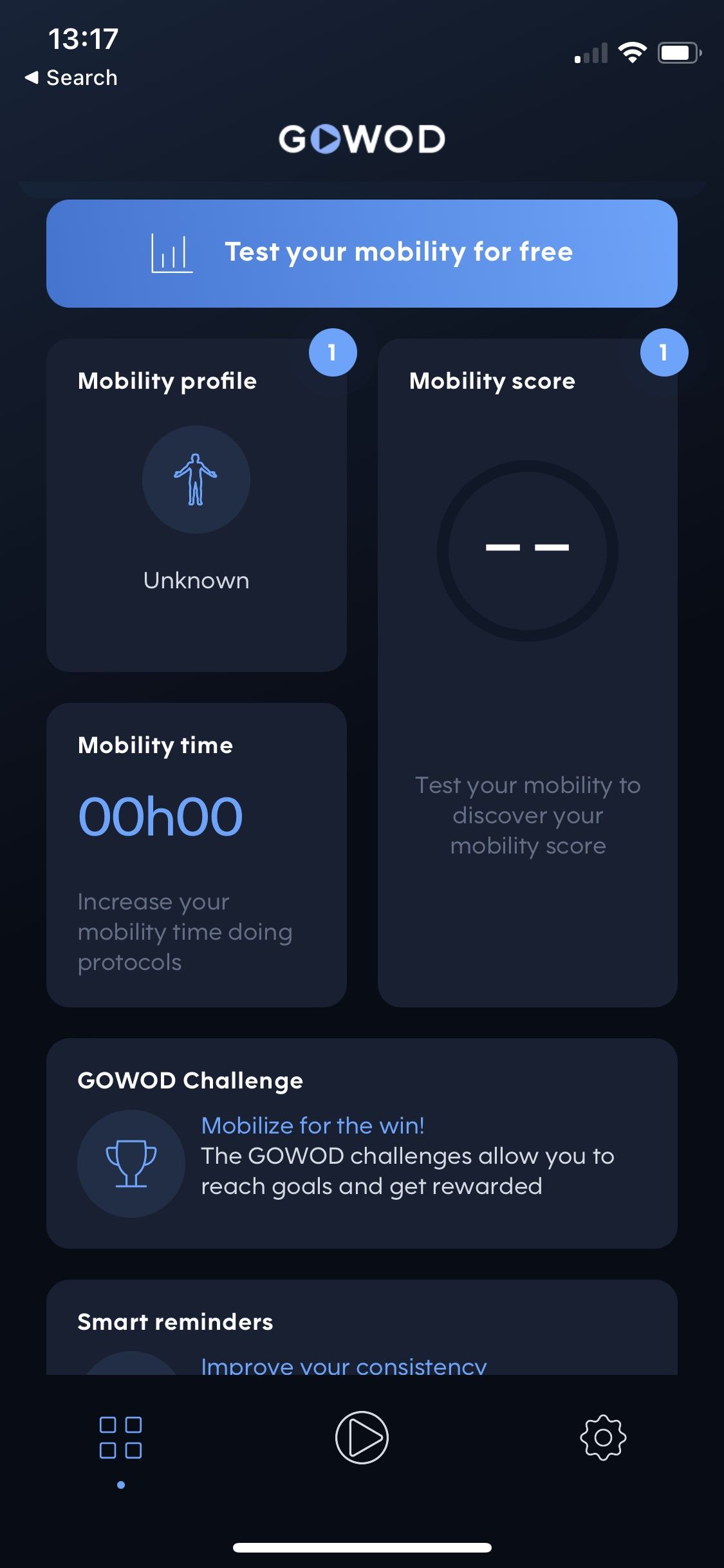 GOWOD mobility physio app