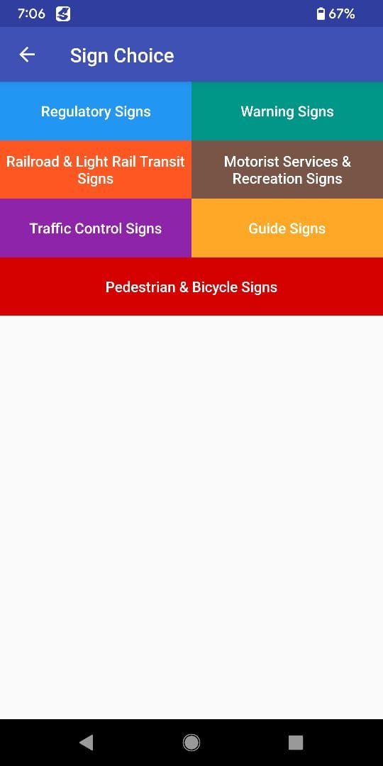 USA Traffic/Road Signs sign choice page