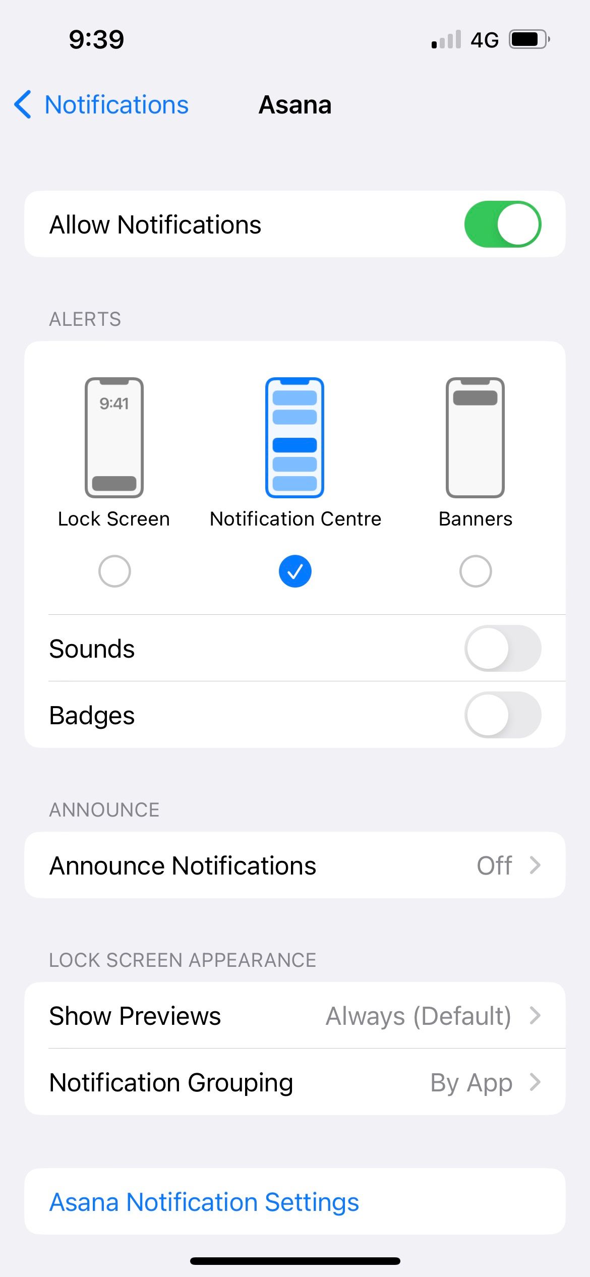 pengaturan untuk mengirimkan notifikasi secara diam-diam di iphone
