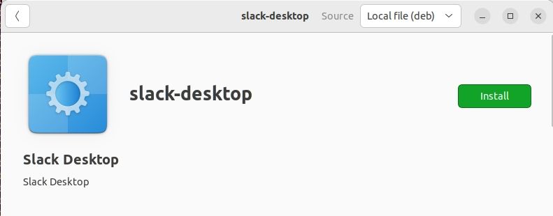 install slack on Ubuntu via GUI