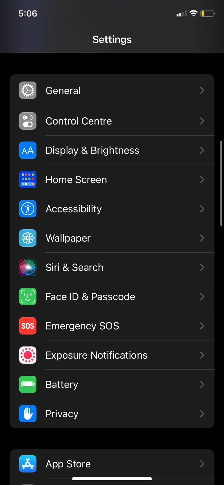 iPhone display and battery settings-JPG