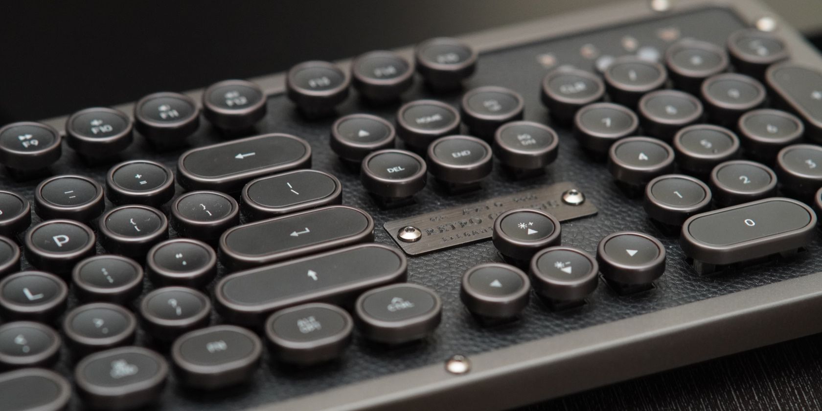 Mechanical keyboard in retro design
