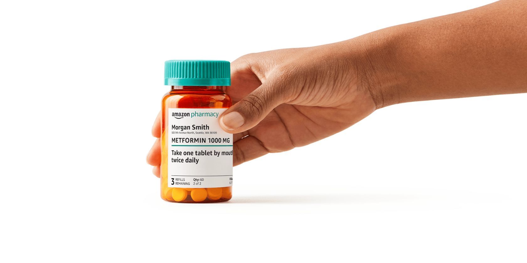 Medication bottle from Amazon Pharmacy