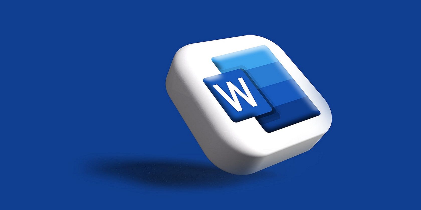 The Microsoft Word logo on a blue background