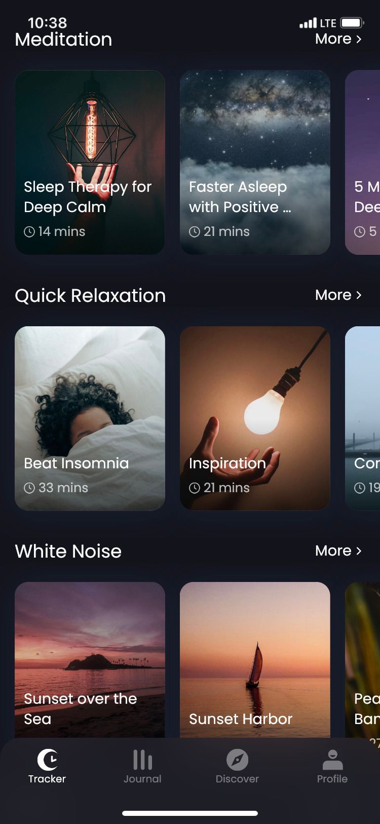 Mintal Tracker app meditation screen