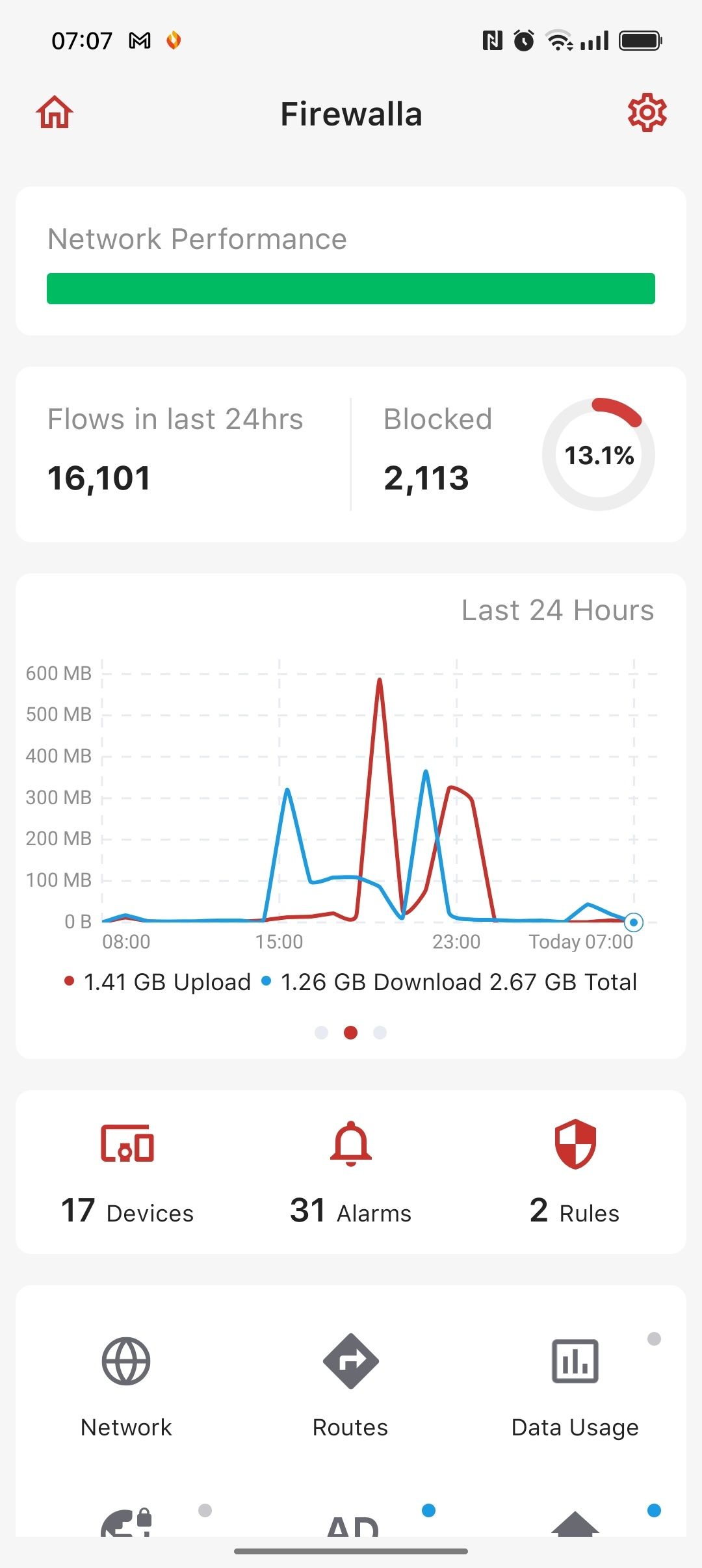 برنامه اندروید Firewall Purple SE