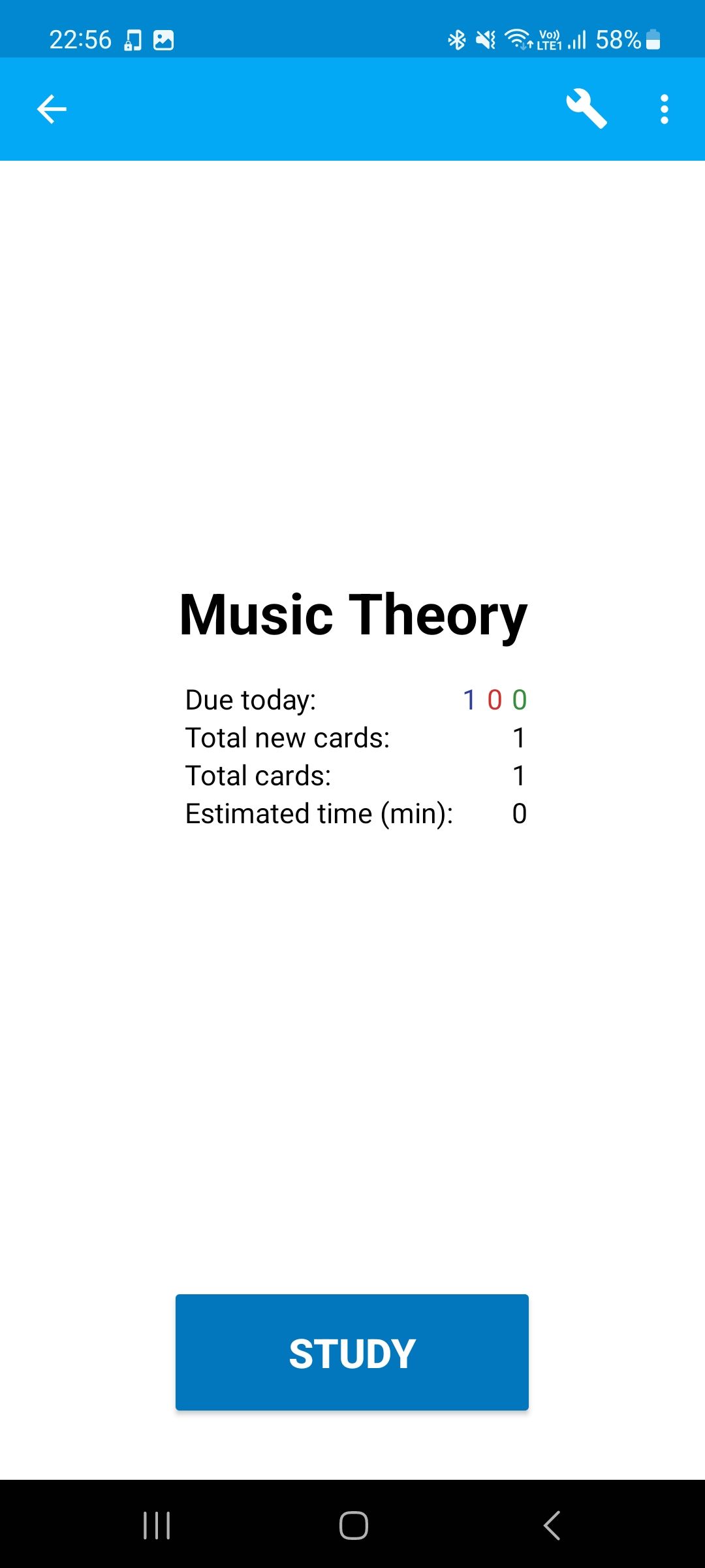 Music Theory Testing Flashcards in AnkiDroid