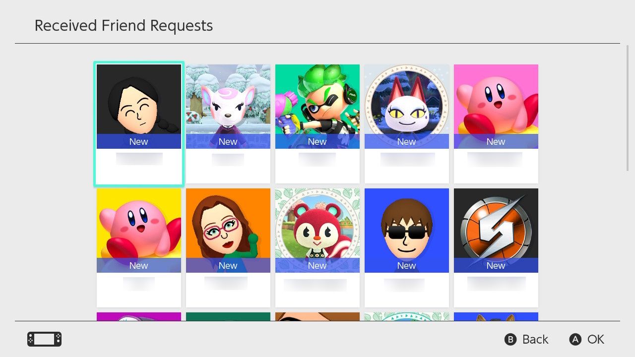 nintendo switch received friend requests