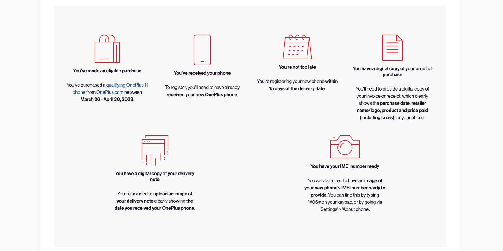 Pendaftaran program percobaan 100 Hari OnePlus 11 Tanpa Penyesalan