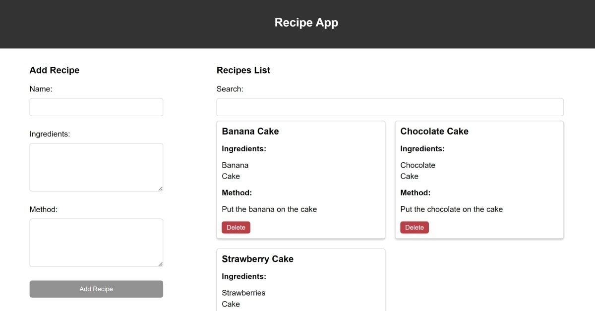 How To Create A Recipe Book Using HTML, CSS, And JavaScript