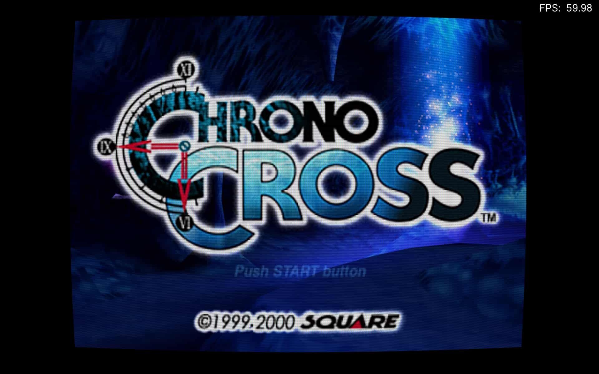 Retroarch Active Game Chrono Cross con CRT Royale Shader