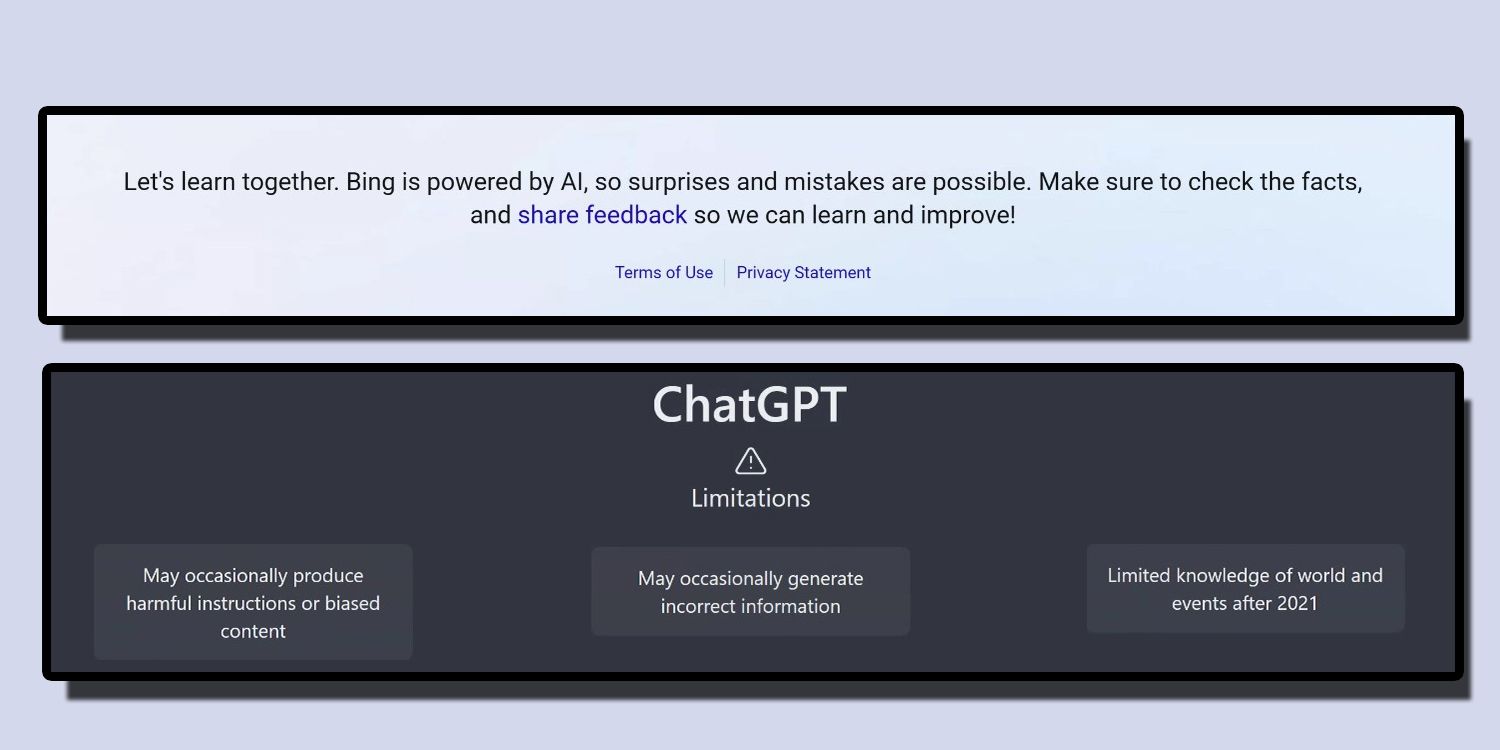 Capture d'écran des restrictions GPT pour bin et chatgpt