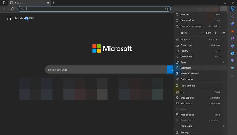 How to Remove the Bing Button From the Microsoft Edge Toolbar