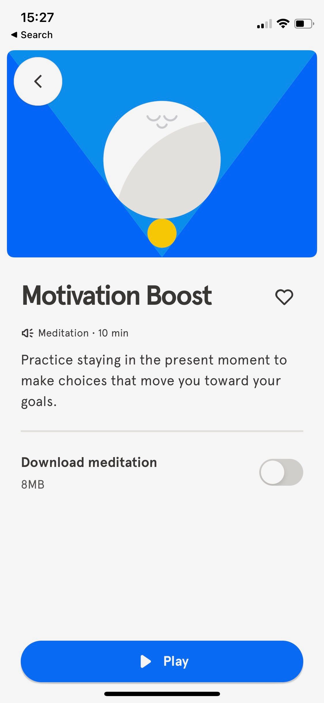 تصویری که برنامه Headspace Motivation Boost را نشان می دهد