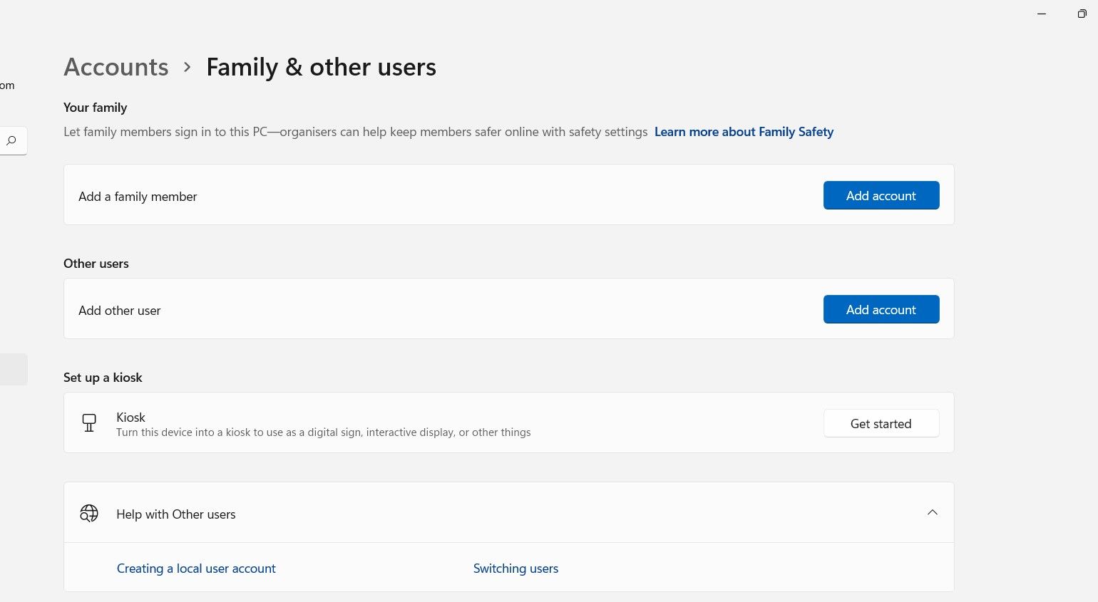 Screenshot showing Windows 11 account settings (2)