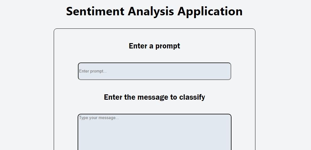 Sentiment Analysis Application