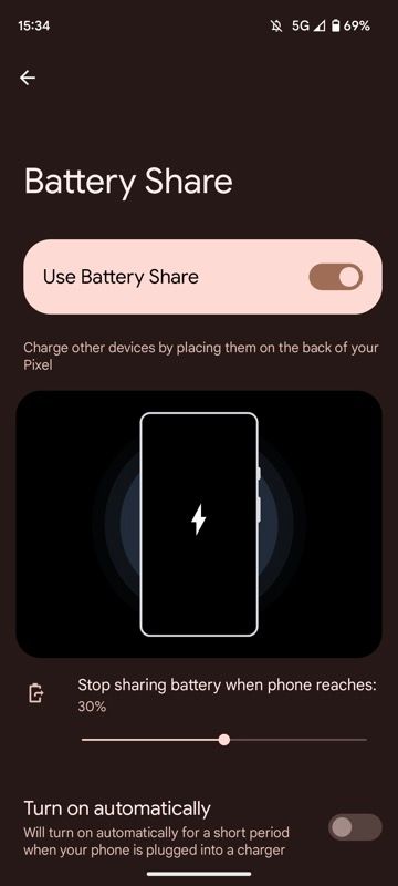 changing default cutoff percentage for the Battery Share feature