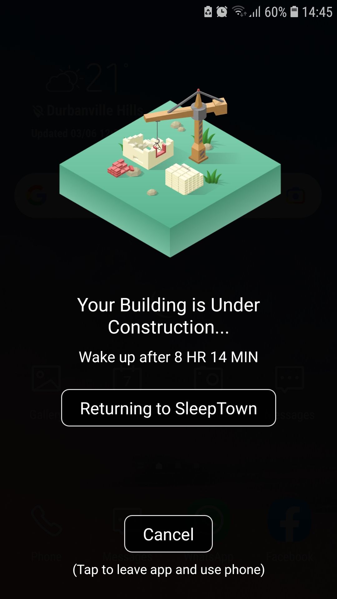 Sleeptown building sleeping tracker mobile app