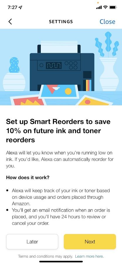 صفحه اطلاعات در Smart Reorder