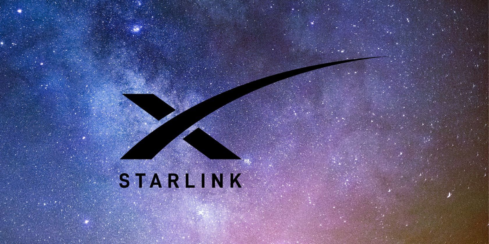 starlink logo on night sky 