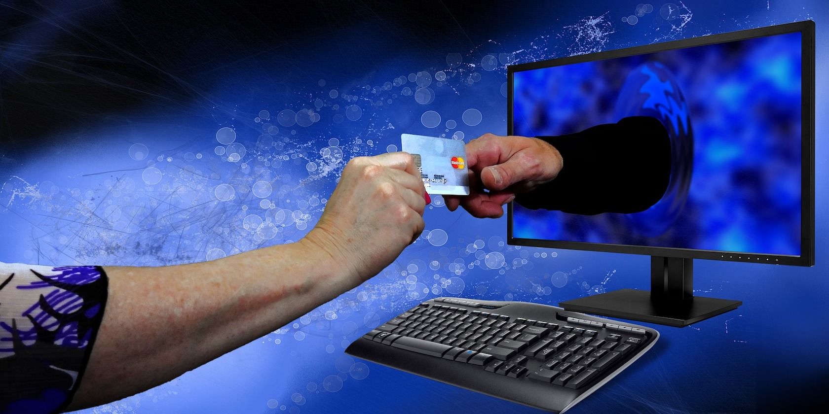 Identity Thief Stealing Credit Card Information Online