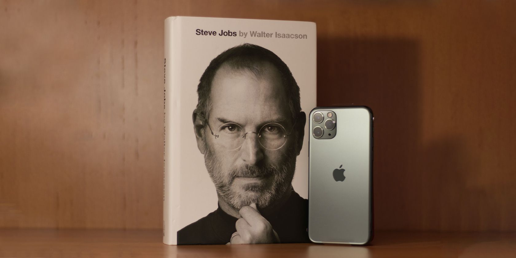 Steve Jobs biography with iPhone