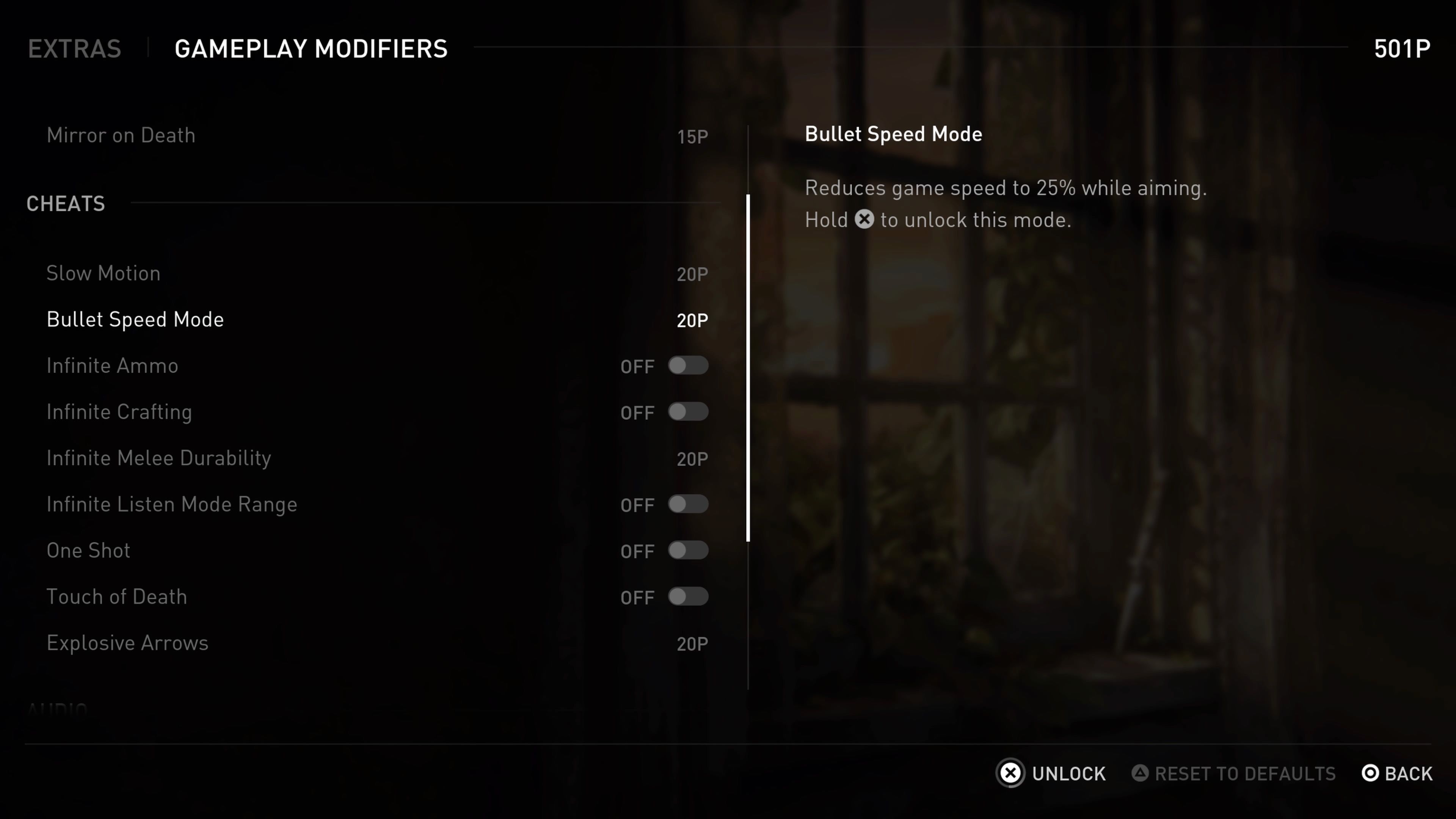 The Last of Us Remake Gameplay Modifiers