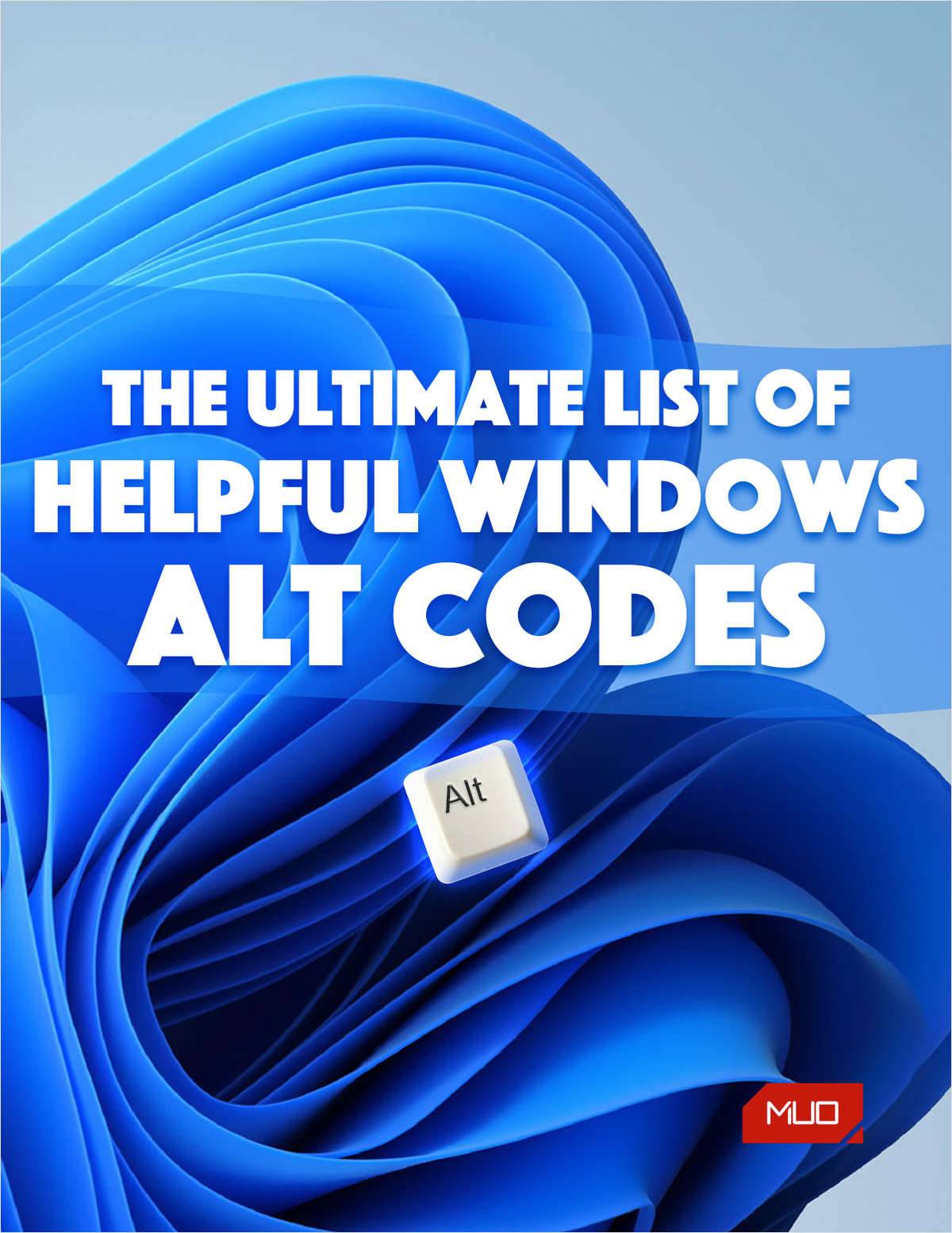 The Ultimate List of Helpful Windows Alt Codes