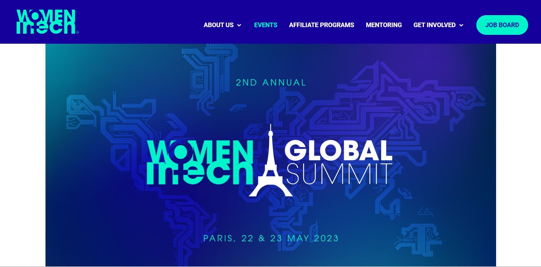 Informações sobre o evento Women in Tech