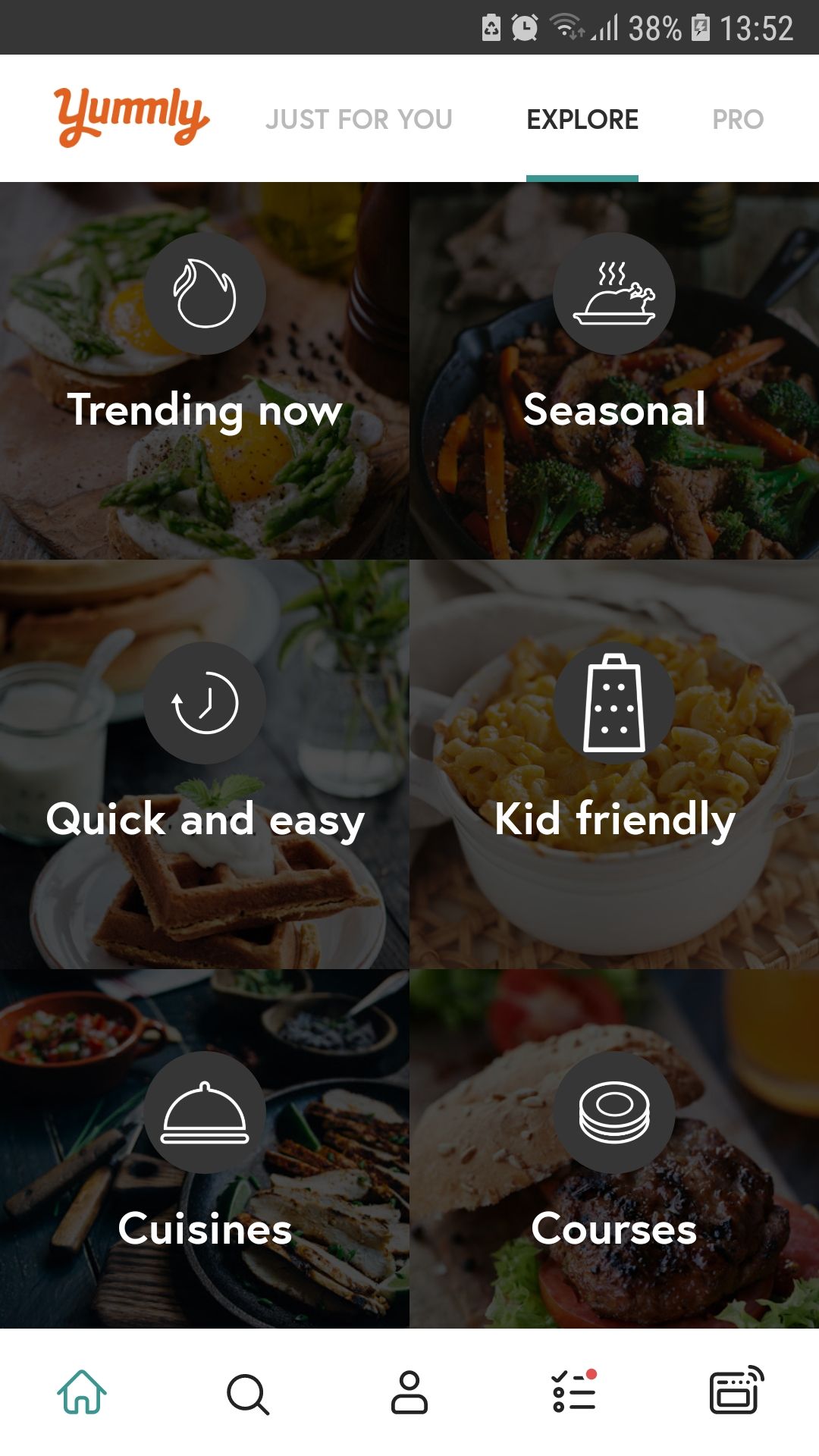 Yummly explore mobile recipes app
