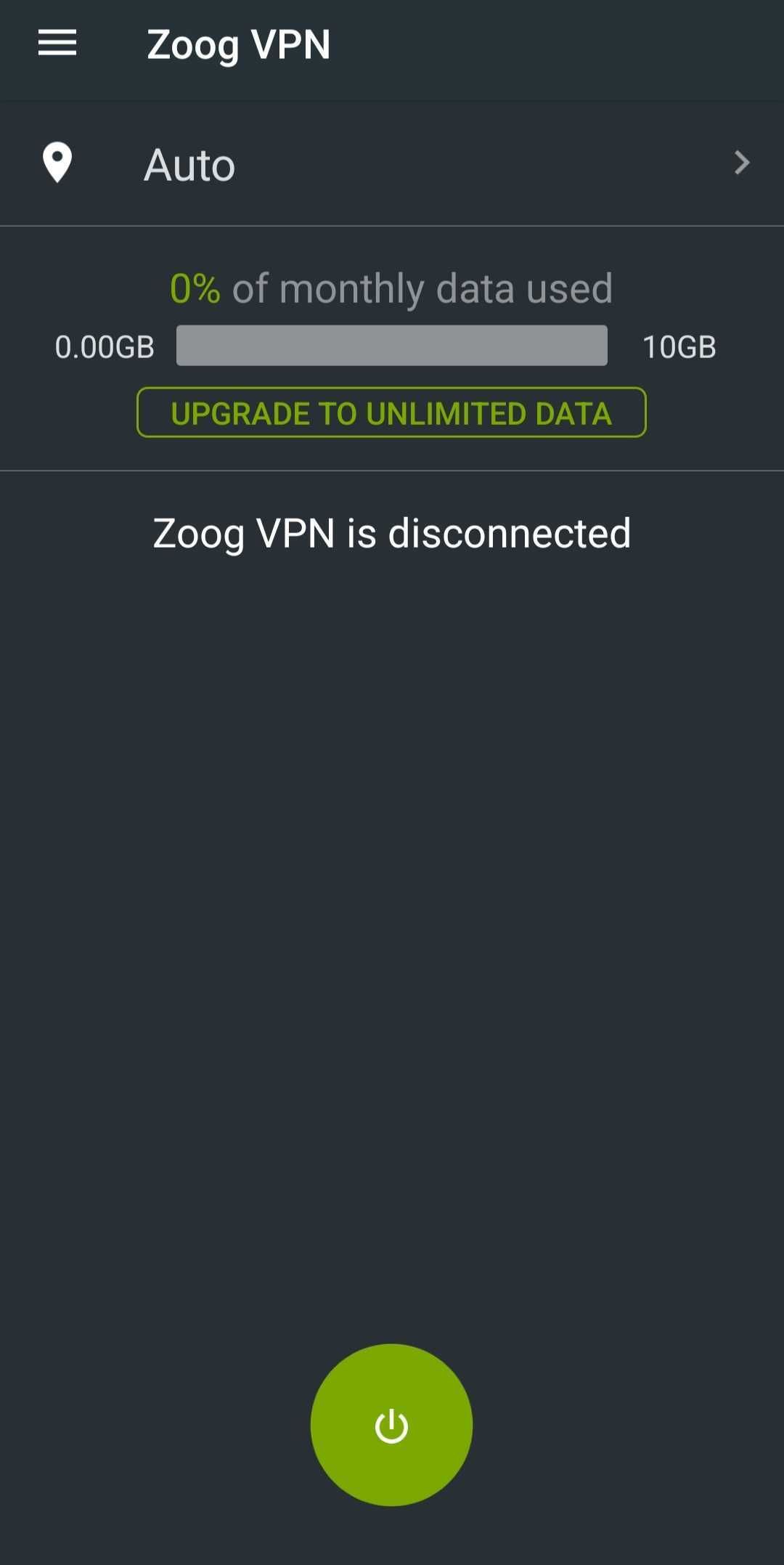 zoog app homescreen screenshot