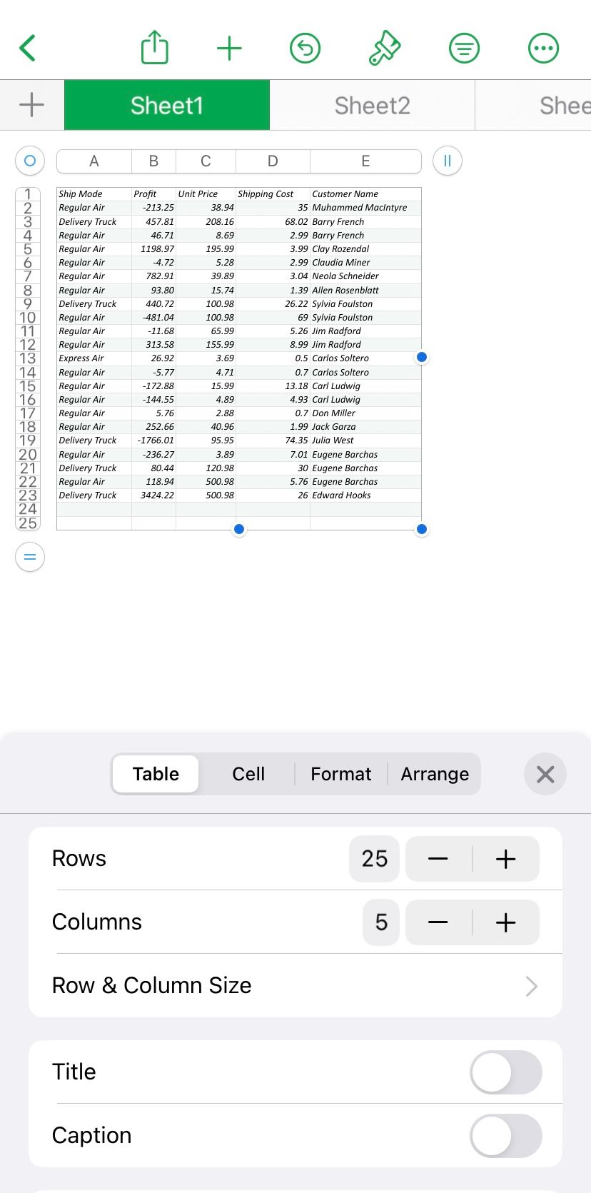 How to Freeze Protect Lock and Hide Rows or Columns in Apple