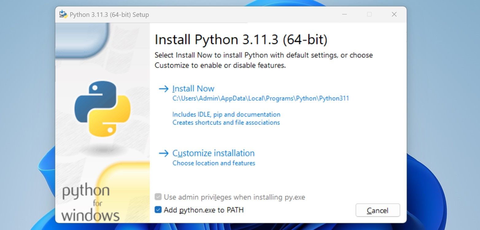 Instalación adecuada de Python