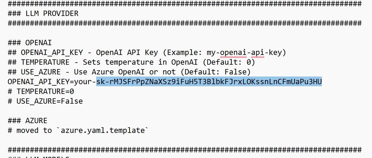 Reemplazar clave API