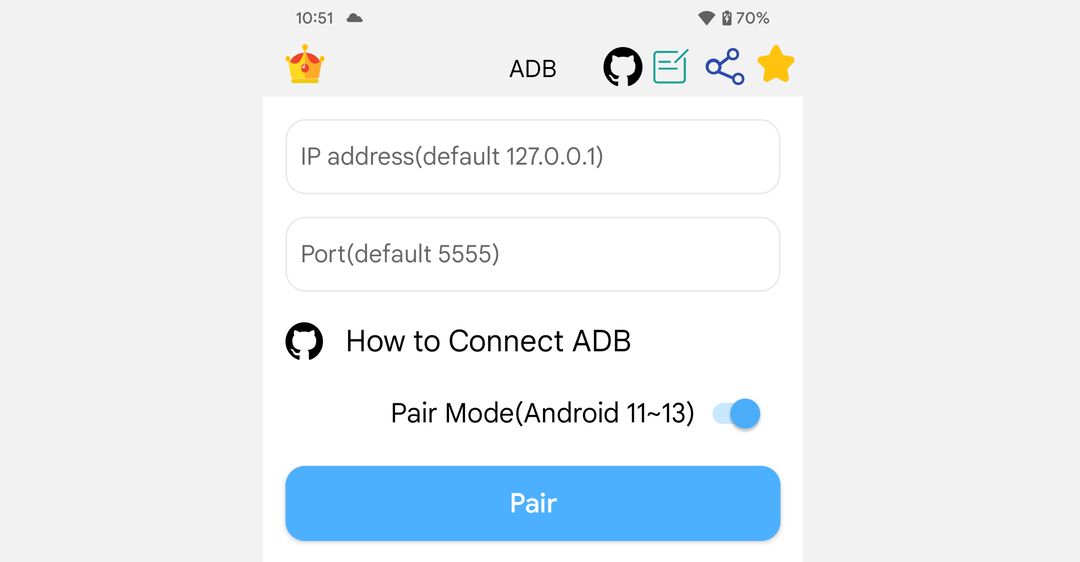 layar pemasangan aplikasi shell adb