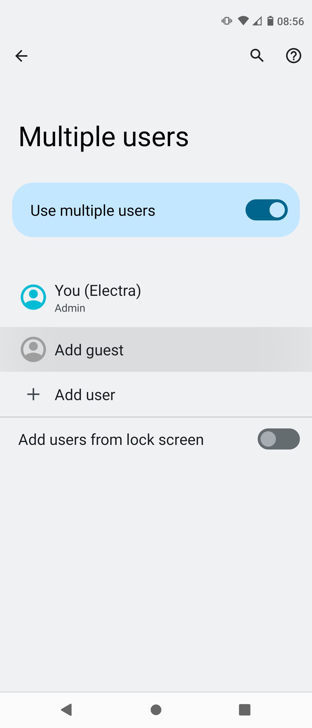 Adding Guest Mode on Android Phone