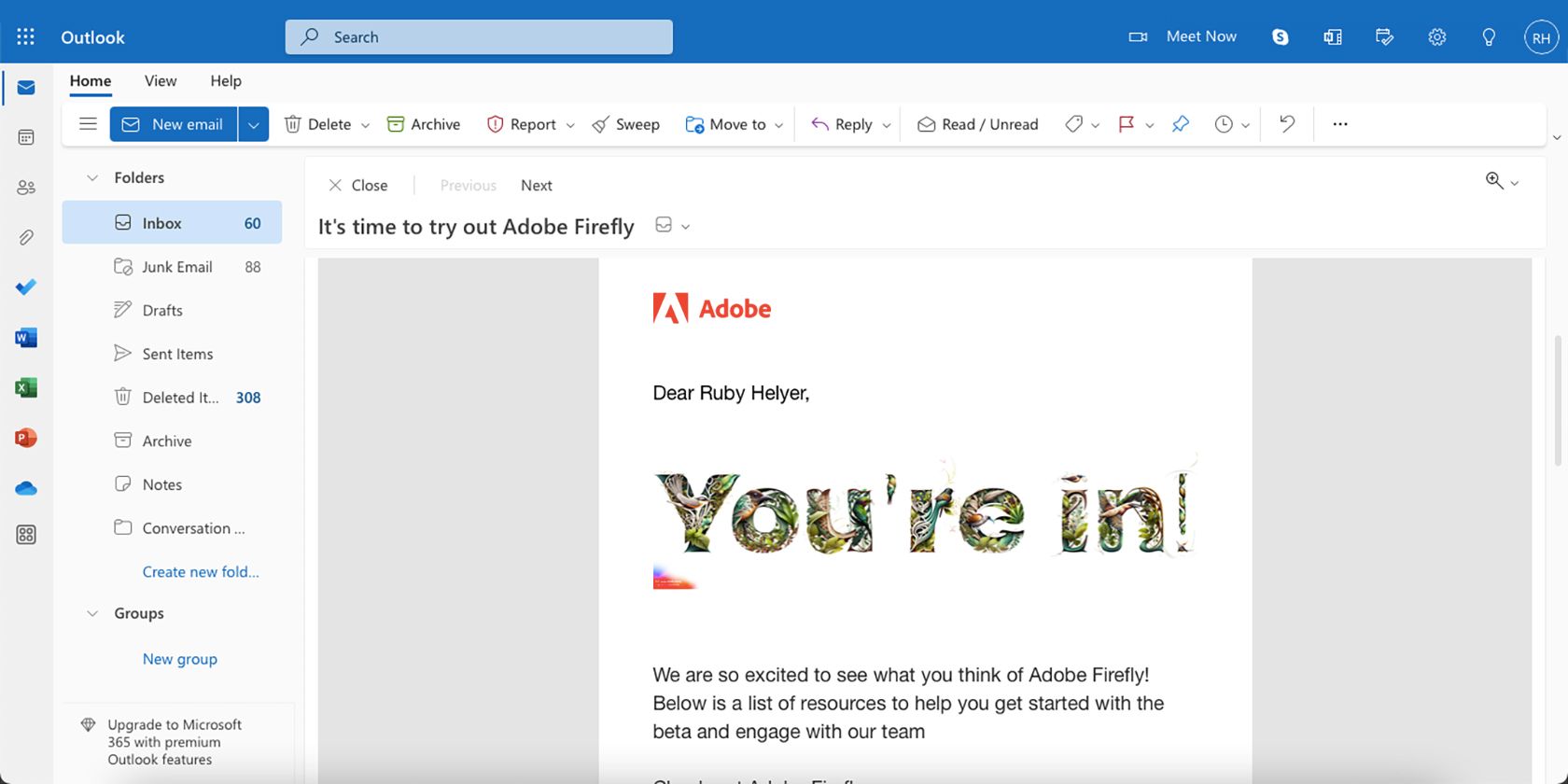 Email từ Adobe